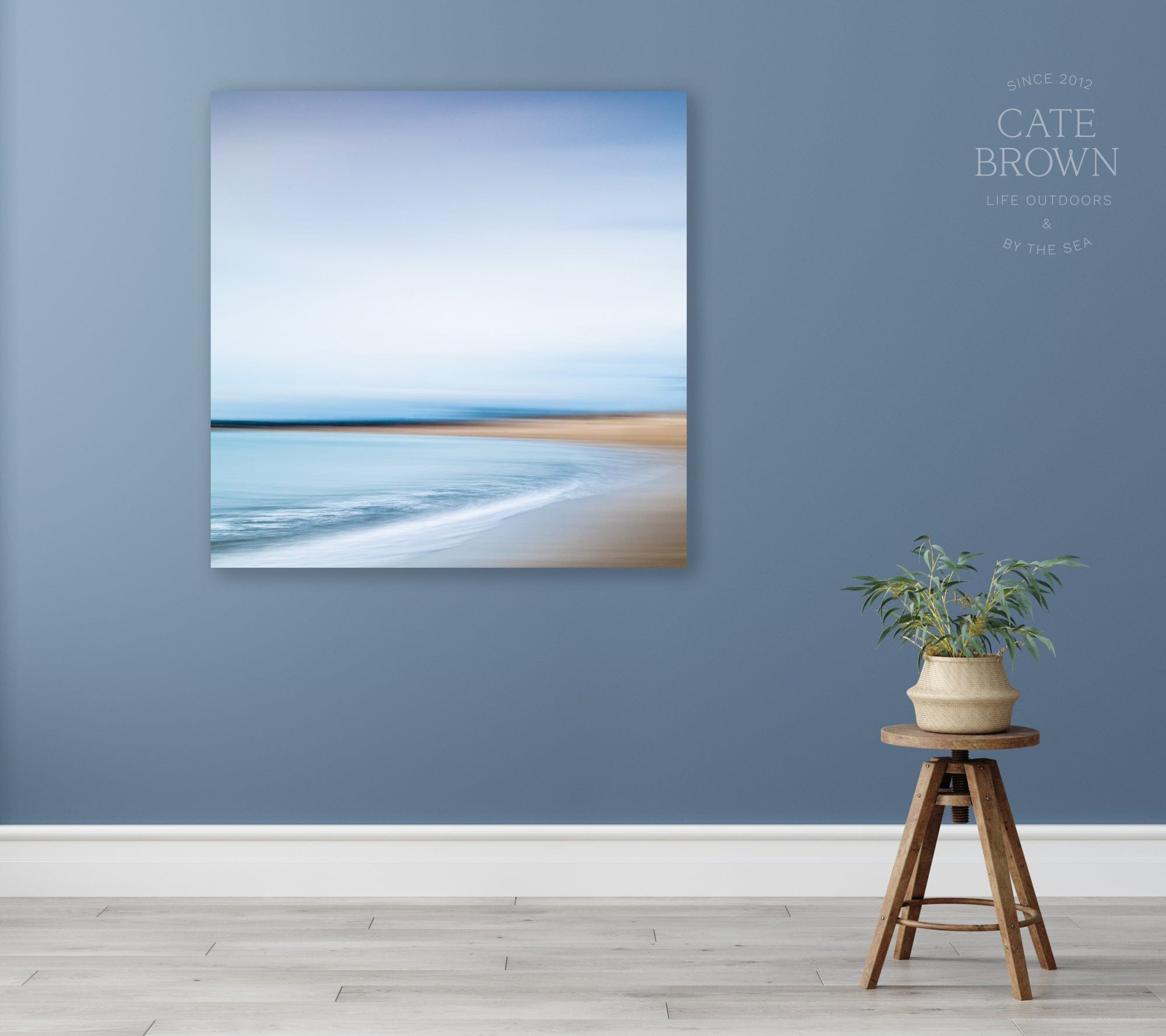 Cate Brown Photo Canvas / 16"x16" / None (Print Only) East Matunuck #6  //  Abstract Photography Made to Order Ocean Fine Art