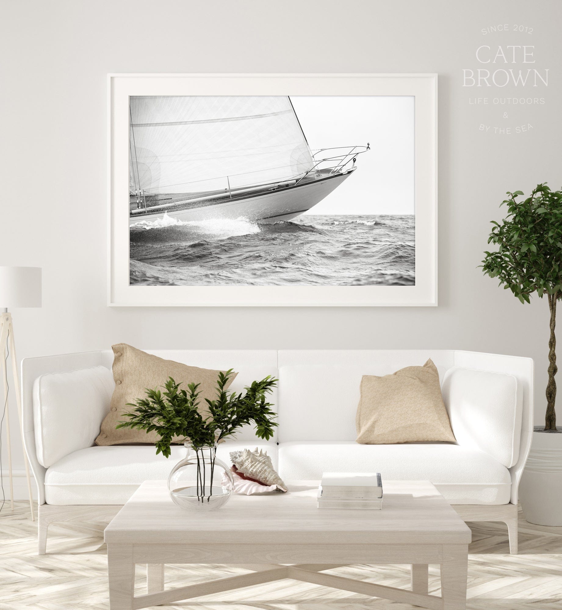 Cate Brown Photo Fine Art Print / 8"x12" / None (Print Only) Equus Bow in Silver  //  Nautical Photography Made to Order Ocean Fine Art