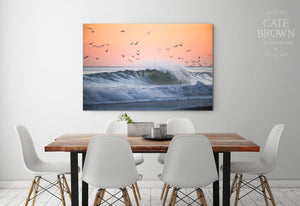 Cate Brown Photo Canvas / 16"x24" / None (Print Only) For the Birds  //  Seascape Photography Made to Order Ocean Fine Art