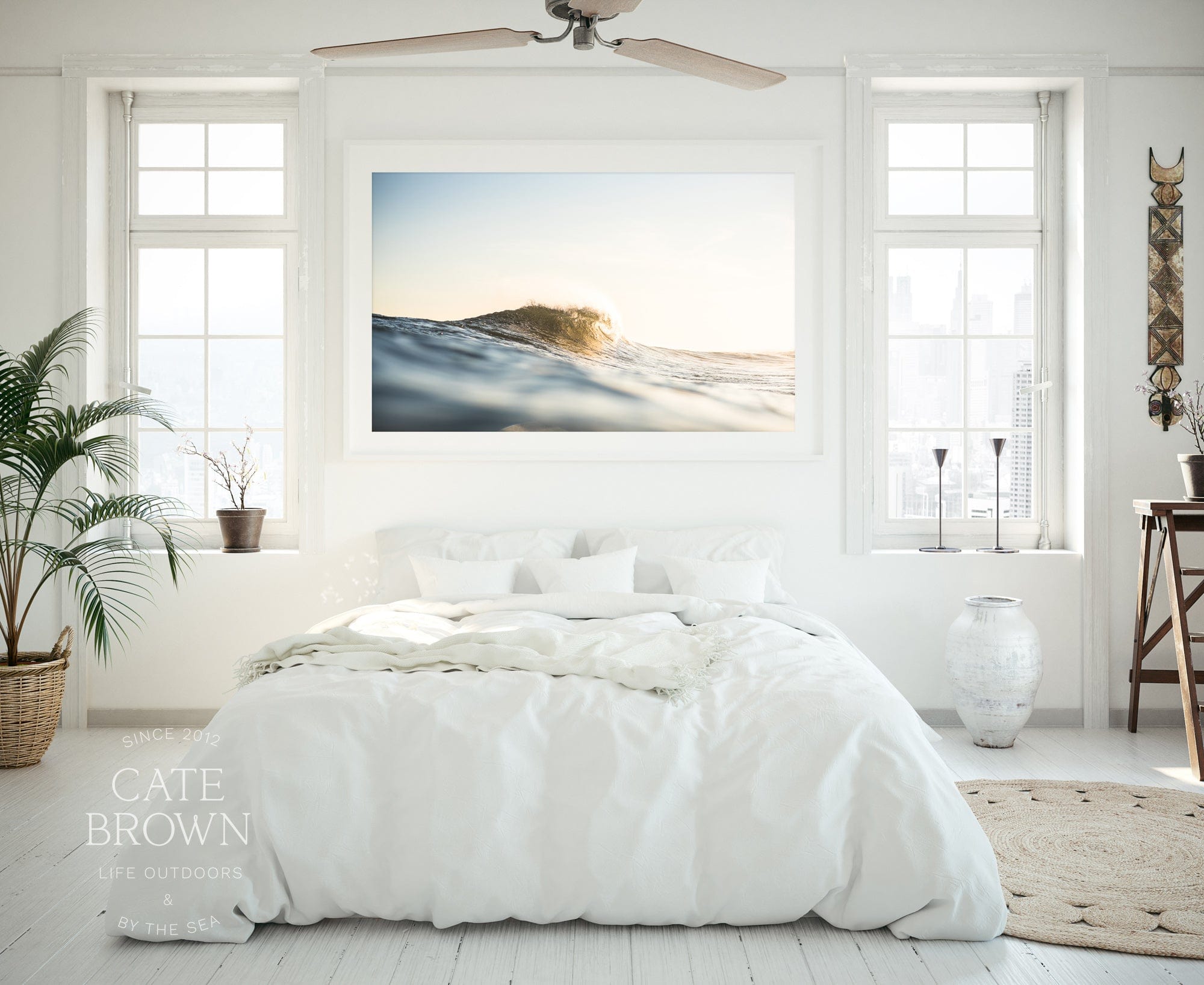 Cate Brown Photo Fine Art Print / 8"x12" / None (Print Only) Golden Hour at the Point  //  Ocean Photography Made to Order Ocean Fine Art