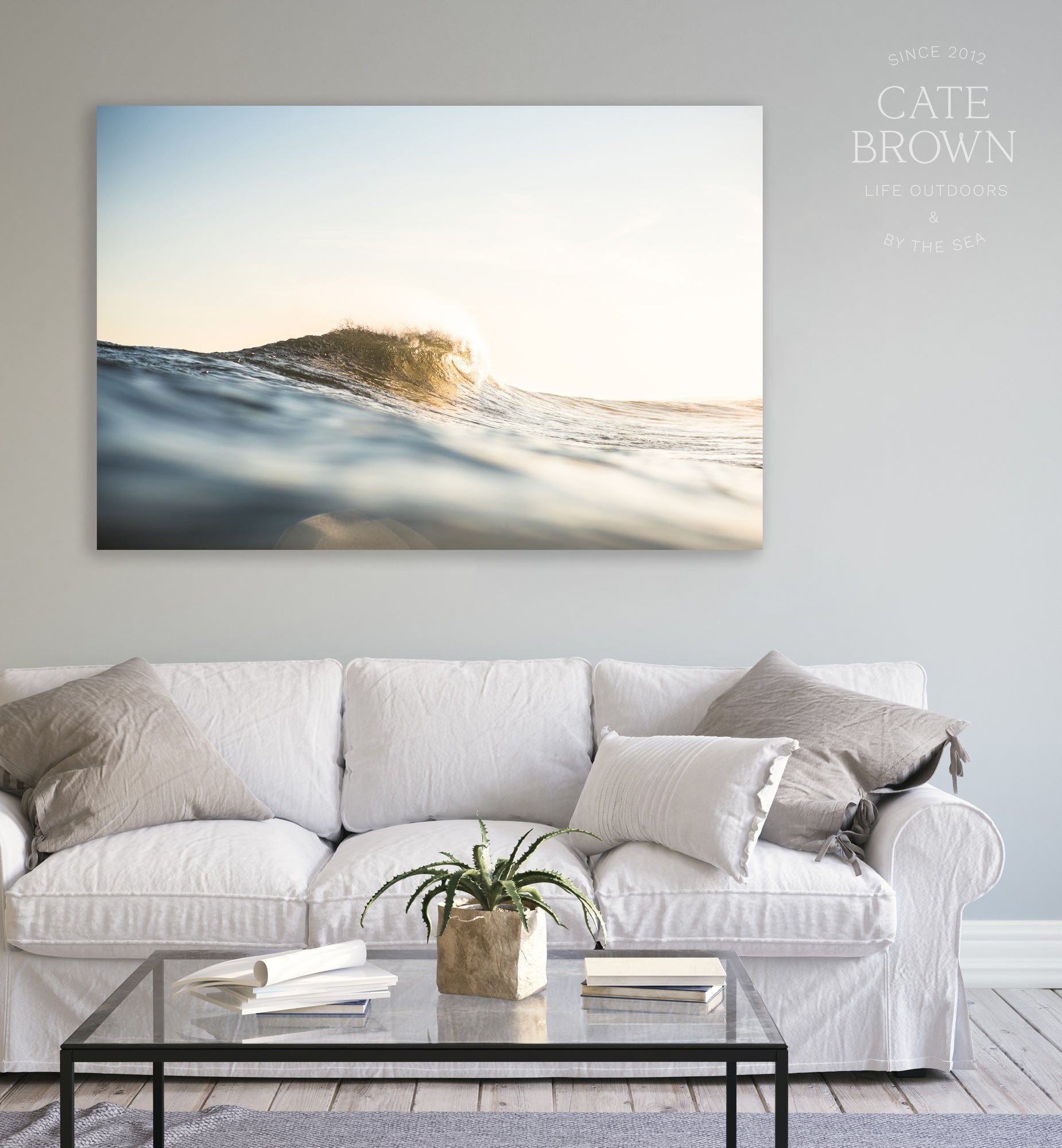 Cate Brown Photo Canvas / 16"x24" / None (Print Only) Golden Hour at the Point  //  Ocean Photography Made to Order Ocean Fine Art