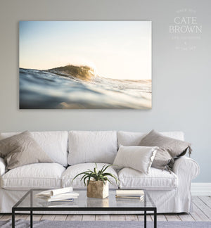 Cate Brown Photo Canvas / 16"x24" / None (Print Only) Golden Hour at the Point  //  Ocean Photography Made to Order Ocean Fine Art