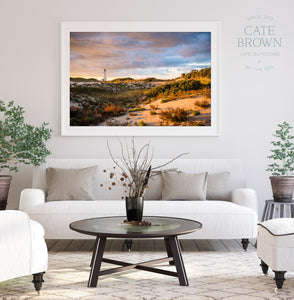 Cate Brown Photo Fine Art Print / 8"x12" / None (Print Only) Great Point Light at Sunset #1  //  Landscape Photography Made to Order Ocean Fine Art