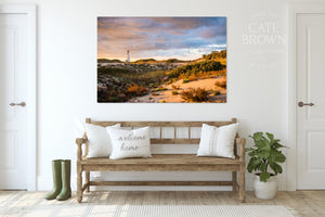 Cate Brown Photo Canvas / 16"x24" / None (Print Only) Great Point Light at Sunset #1  //  Landscape Photography Made to Order Ocean Fine Art