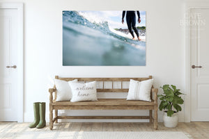 Cate Brown Photo Canvas / 16"x24" / None (Print Only) Gus at Gansett  //  Surf Photography Made to Order Ocean Fine Art