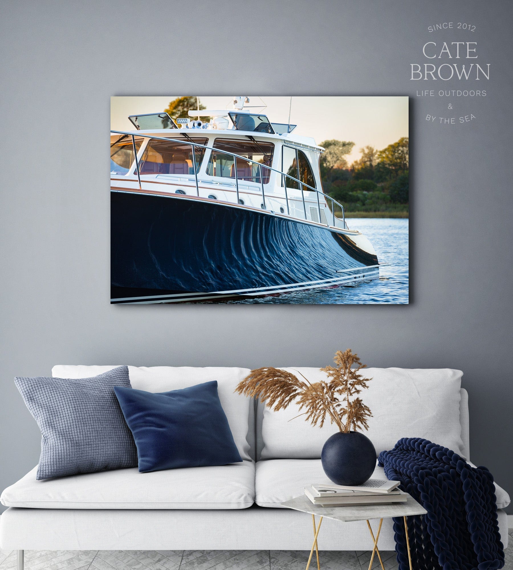 Cate Brown Photo Canvas / 16"x24" / None (Print Only) Hemmerdinghy at Sunset  //  Nautical Photography Made to Order Ocean Fine Art