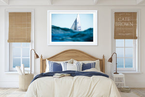 Cate Brown Photo Fine Art Print / 8"x12" / None (Print Only) J24 Over the Waves  //  Nautical Photography Made to Order Ocean Fine Art