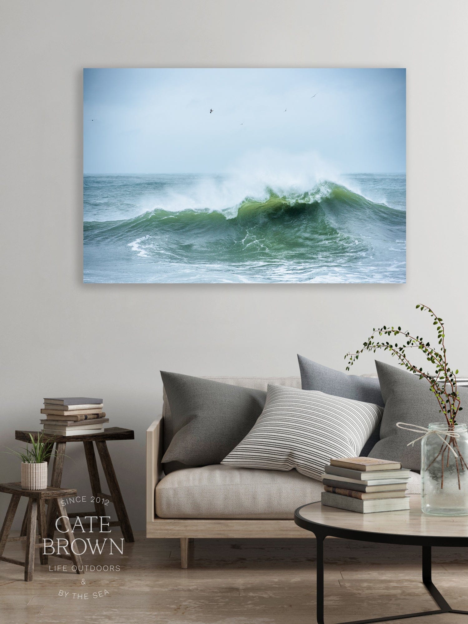 Cate Brown Photo Canvas / 16"x24" / None (Print Only) Jose Raging  //  Seascape Photography Made to Order Ocean Fine Art