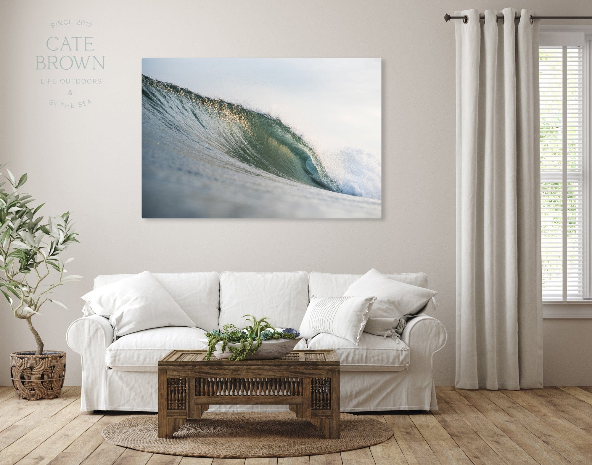 Cate Brown Photo Canvas / 16"x24" / None (Print Only) Listen, alone beside the sea  //  Ocean Photography Made to Order Ocean Fine Art
