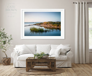 Cate Brown Photo Fine Art Print / 8"x12" / None (Print Only) Madaket Marsh Grass #3  //  Landscape Photography Made to Order Ocean Fine Art