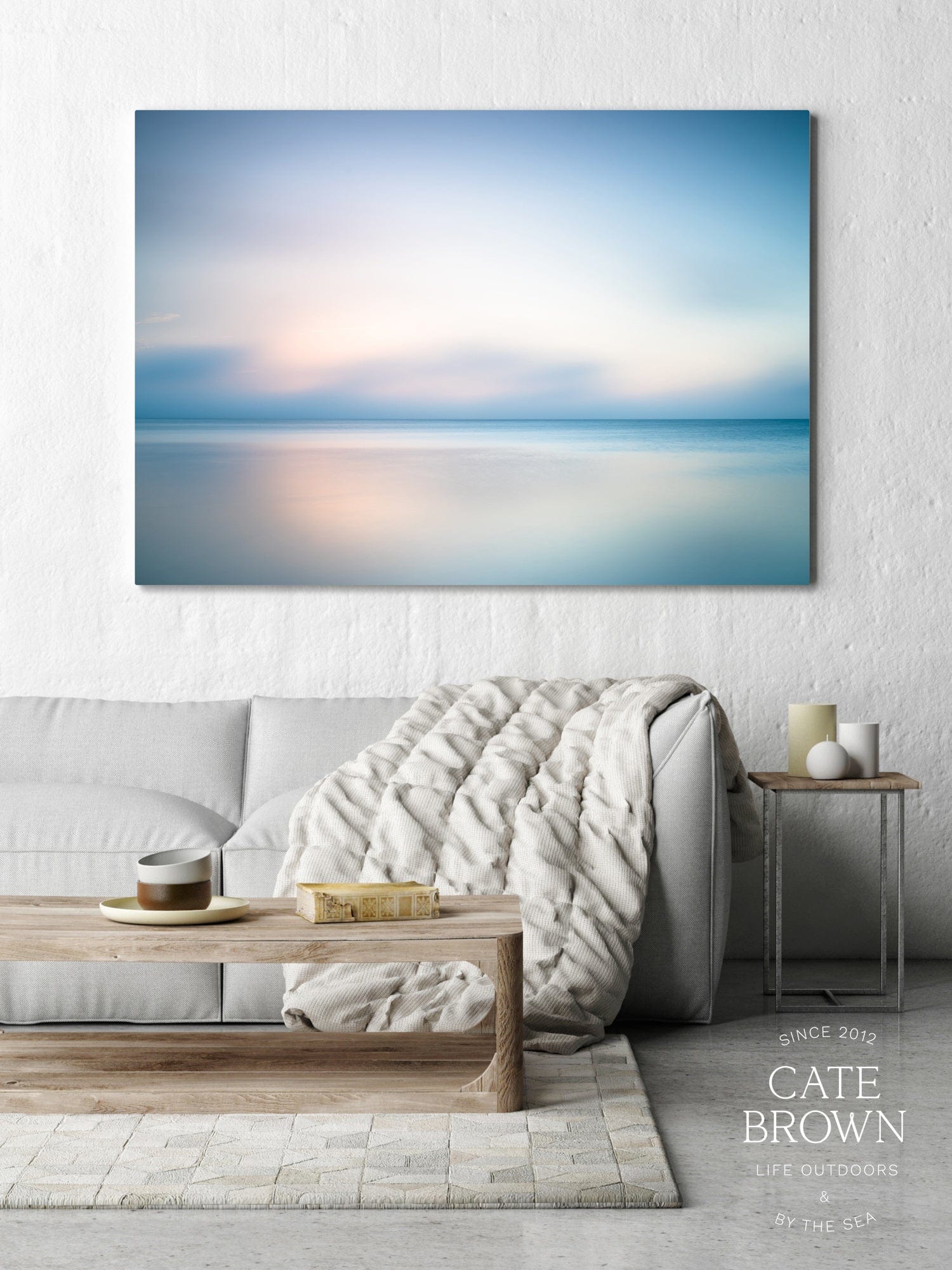 Cate Brown Photo Canvas / 16"x24" / None (Print Only) Madaket Mist at Sunset  //  Seascape Photography Made to Order Ocean Fine Art