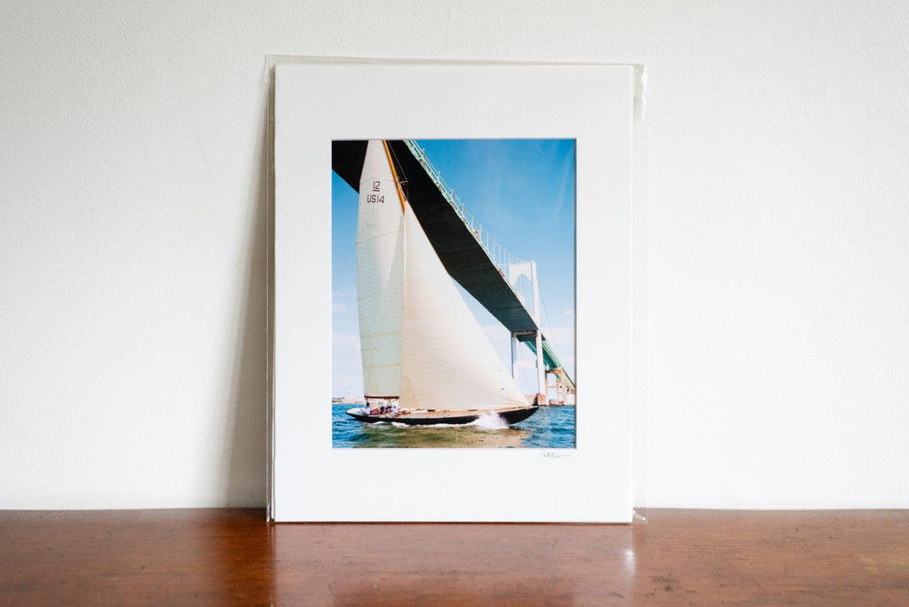 Cate Brown Photo Northern Light & the Bridge // Matted Mini Print 11x14" Northern Light & the Bridge // Matted Mini Print 11x14" Available Inventory Ocean Fine Art