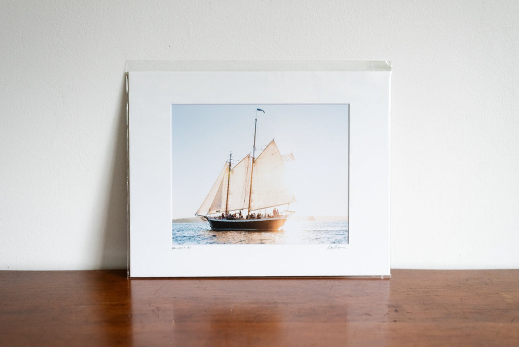 Cate Brown Photo Aquidneck Sunset // Matted Mini Print 11x14" Aquidneck Sunset // Matted Mini Print 11x14" Available Inventory Ocean Fine Art