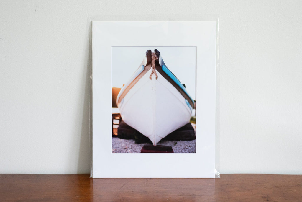 Cate Brown Photo Mystic Whaling Bow // Matted Mini Print 11x14" Mystic Whaling Bow // Matted Mini Print 11x14" Available Inventory Ocean Fine Art