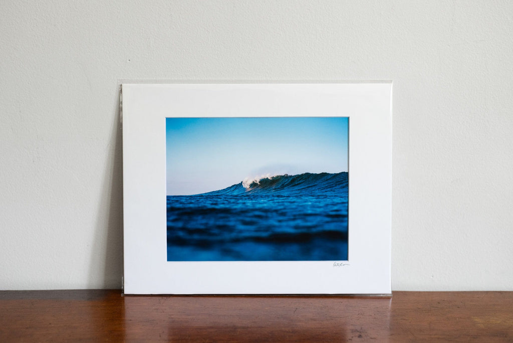 Cate Brown Photo Trestles Left // Matted Mini Print 11x14" Trestles Left // Matted Mini Print 11x14" Available Inventory Ocean Fine Art