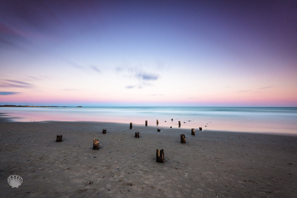 Cate Brown Photo Old Narragansett Pier at Dusk  //  Seascape Photography Made to Order Ocean Fine Art