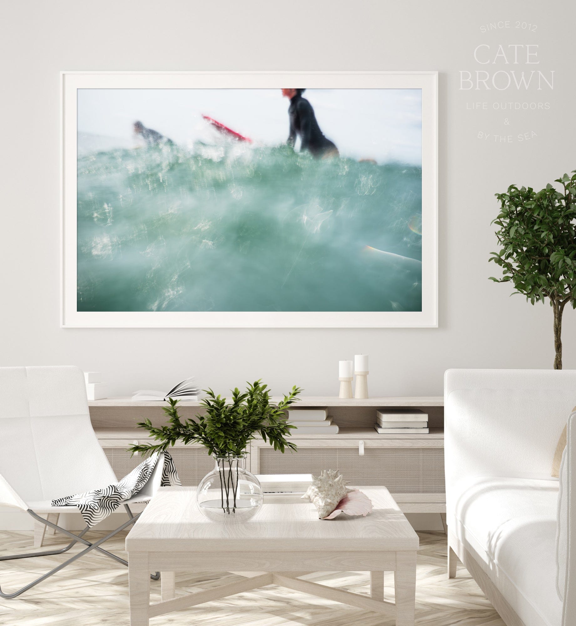 Cate Brown Photo Fine Art Print / 16"x24" / White Paulette Sparkles  //  Surf Photography Made to Order Ocean Fine Art