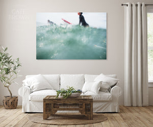 Cate Brown Photo Canvas / 20"x30" / None (Print Only) Paulette Sparkles  //  Surf Photography Made to Order Ocean Fine Art