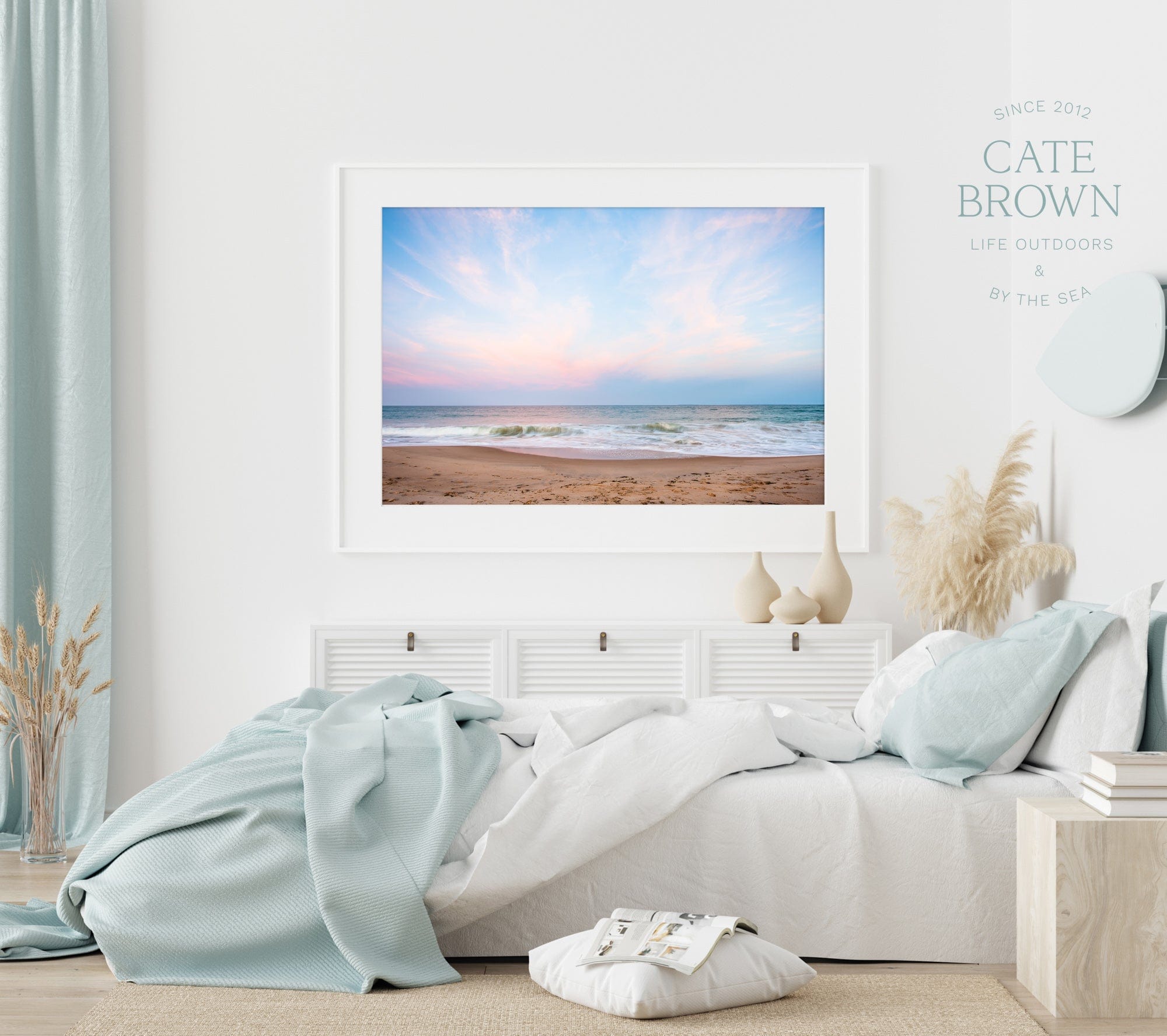 Cate Brown Photo Fine Art Print / 8"x12" / None (Print Only) Qeba Pastels  //  Seascape Photography Made to Order Ocean Fine Art