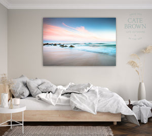 Cate Brown Photo Canvas / 16"x24" / None (Print Only) Quinines Recession  //  Seascape Photography Made to Order Ocean Fine Art