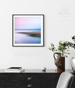 Cate Brown Photo Fine Art Print / 8"x8" / None (Print Only) Rome Point in Summer #1  //  Abstract Photography Made to Order Ocean Fine Art