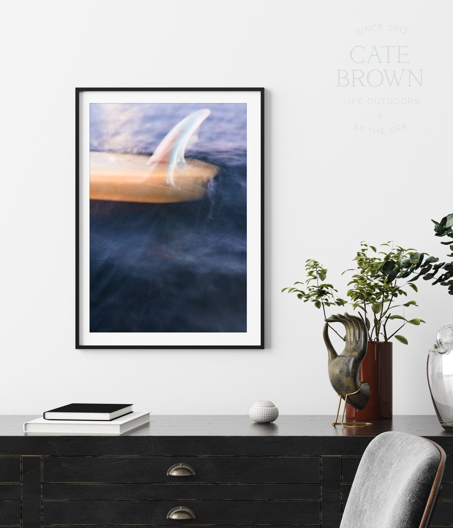 Cate Brown Photo Fine Art Print / 8"x12" / Black Single Fins  //  Surf Photography Made to Order Ocean Fine Art