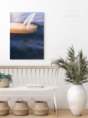 Cate Brown Photo Metal / 12"x18" / None (Print Only) Single Fins  //  Surf Photography Made to Order Ocean Fine Art