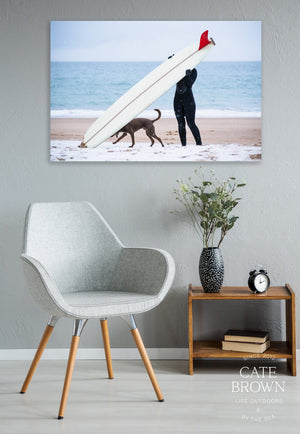 Cate Brown Photo Canvas / 16"x24" / None (Print Only) Snowy Seasons  //  Surf Photography Made to Order Ocean Fine Art