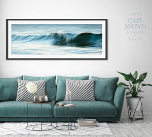 Cate Brown Photo Fine Art Print / 8"x24" / None (Print Only) Soft Water #10  //  Seascape Photography Made to Order Ocean Fine Art