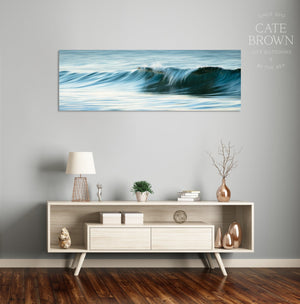 Cate Brown Photo Canvas / 12"x36" / None (Print Only) Soft Water #10  //  Seascape Photography Made to Order Ocean Fine Art