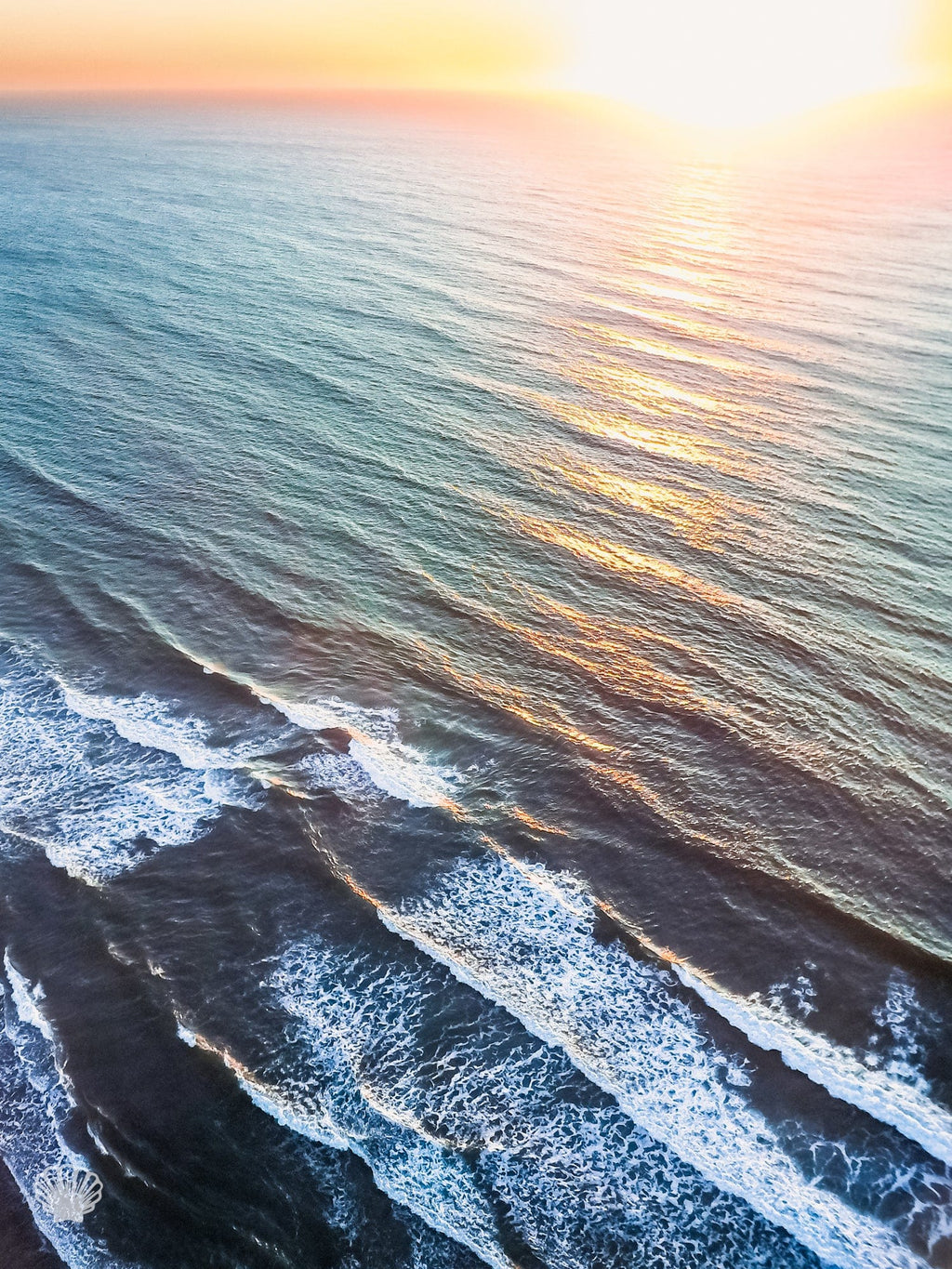Cate Brown Photo Sunrise #2  //  Aerial Photography Made to Order Ocean Fine Art