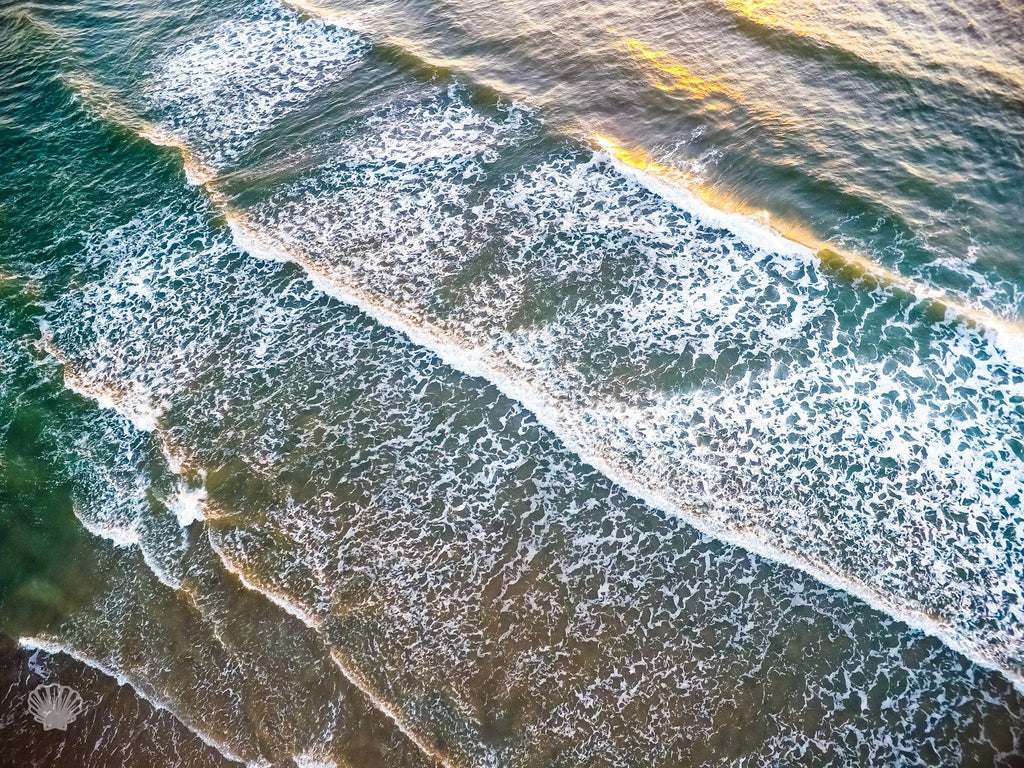 Cate Brown Photo Sunrise  //  Aerial Photography Made to Order Ocean Fine Art