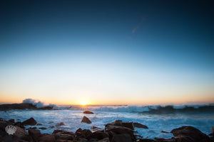 Cate Brown Photo Sunrise Over Hazard Rock  //  Seascape Photography Made to Order Ocean Fine Art