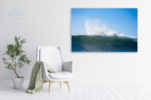 Cate Brown Photo Canvas / 16"x24" / None (Print Only) Surf Spray #1  //  Surf Photography Made to Order Ocean Fine Art