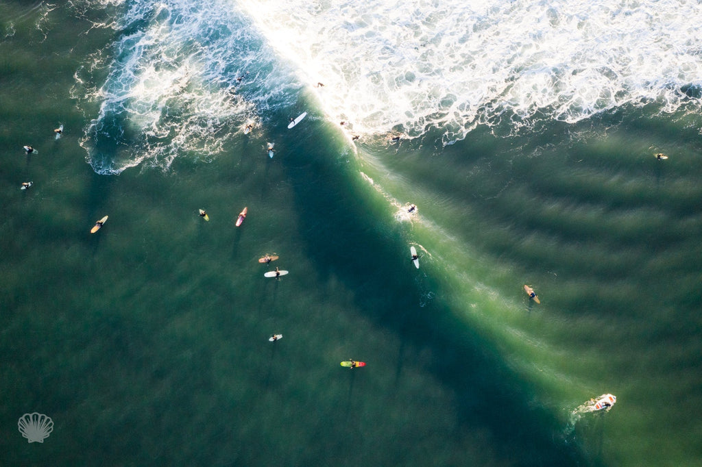 Cate Brown Photo Surfing Jerry  //  Aerial Photography Made to Order Ocean Fine Art