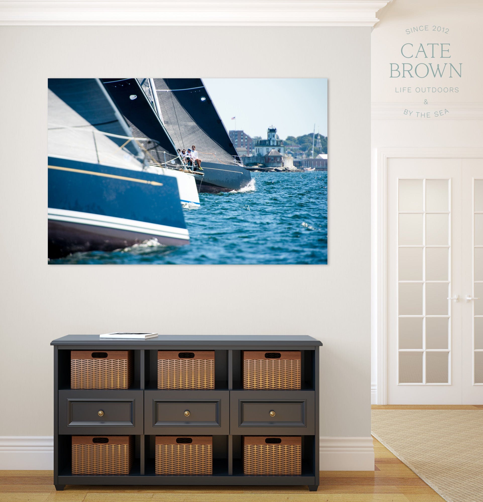 Cate Brown Photo Swans at Rose Island  //  Nautical Photography Made to Order Ocean Fine Art
