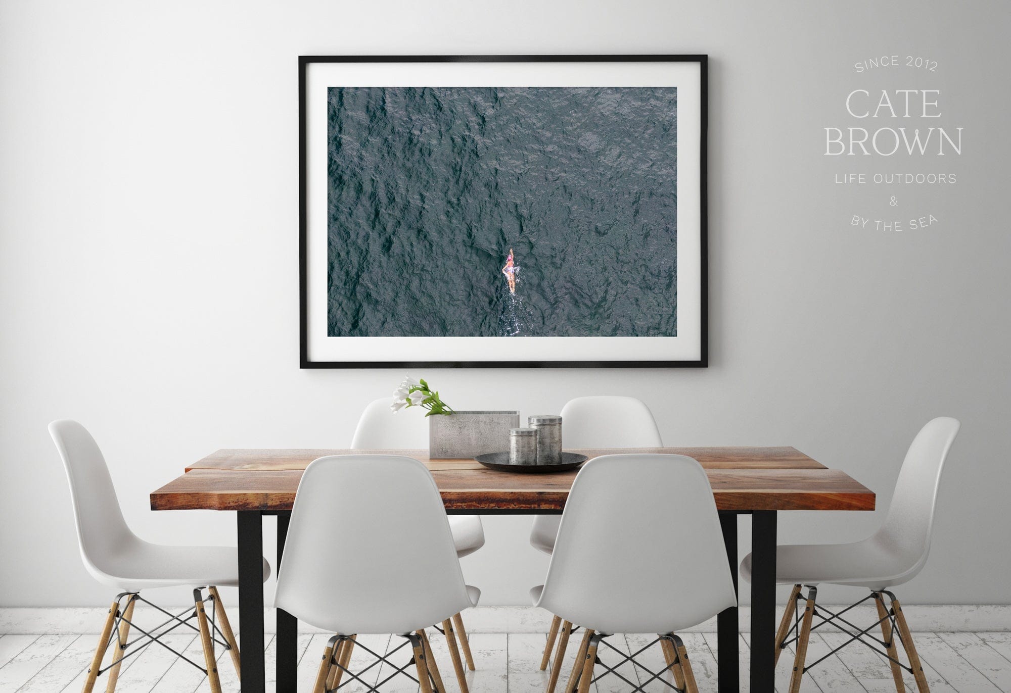 Cate Brown Photo Fine Art Print / 8"x12" / None (Print Only) Swim On  //  Aerial Photography Made to Order Ocean Fine Art