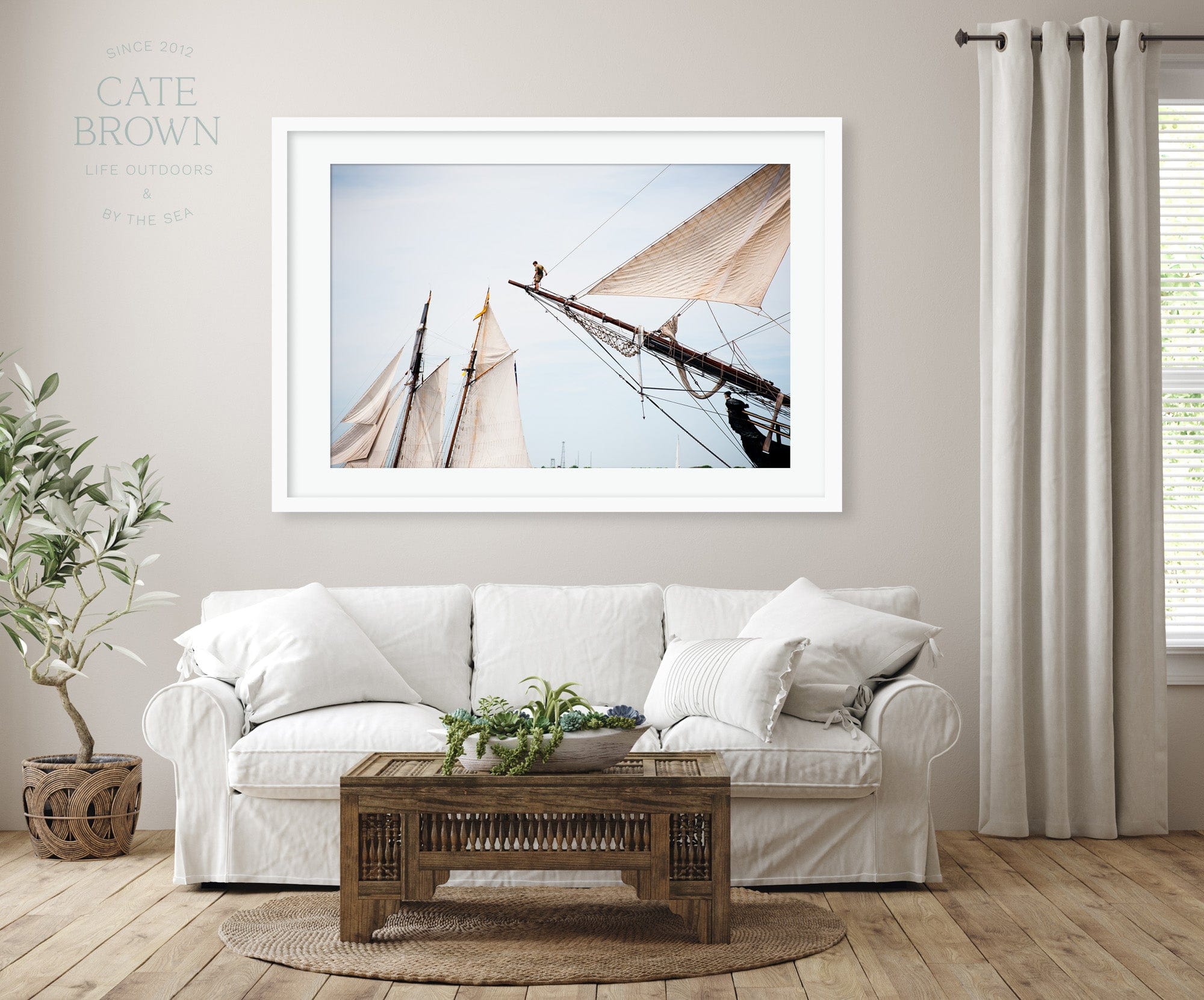 Cate Brown Photo Fine Art Print / 8"x12" / None (Print Only) Tall Ships Rigging  //  Nautical Photography Made to Order Ocean Fine Art