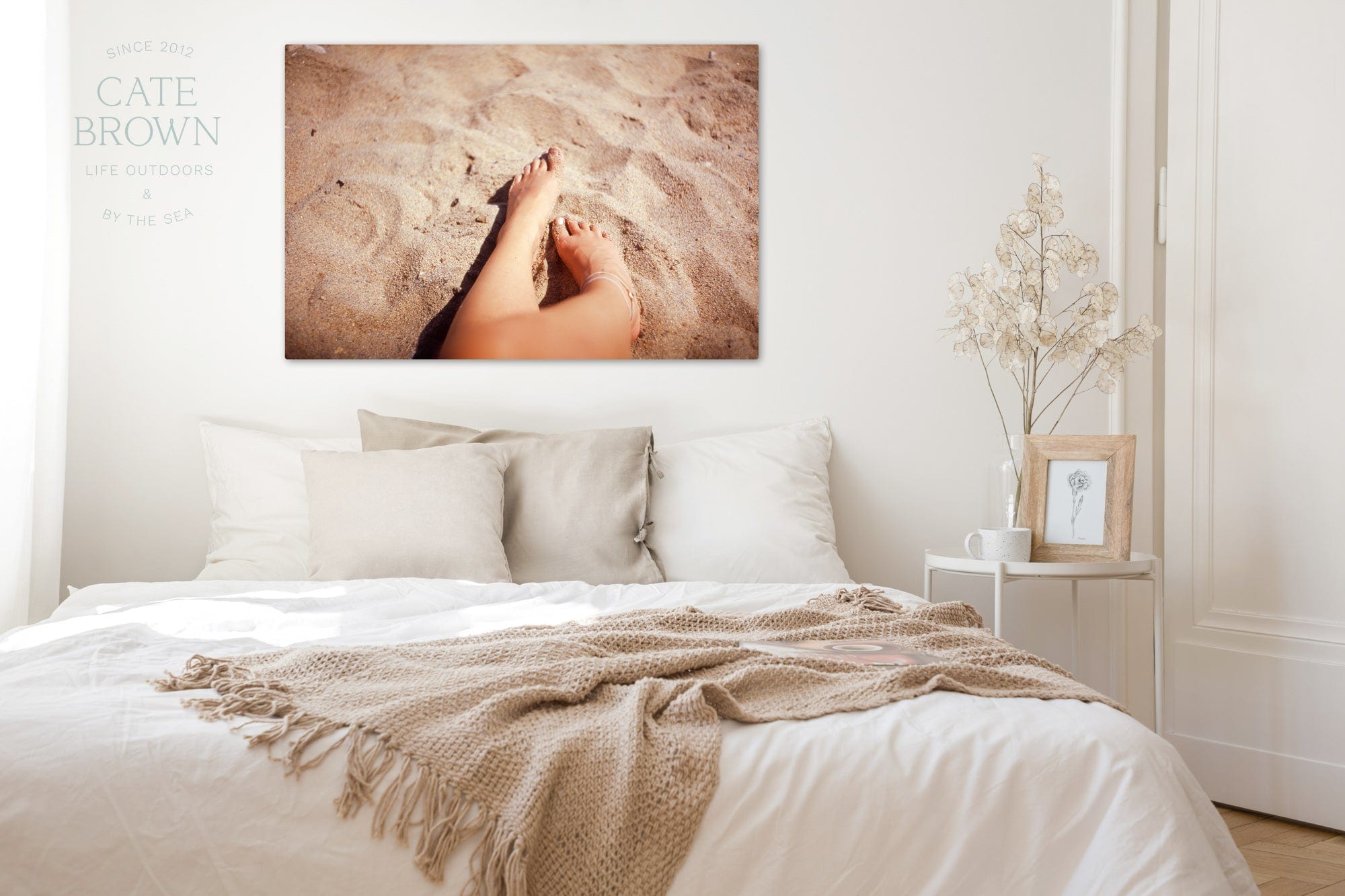 Cate Brown Photo Canvas / 16"x24" / None (Print Only) Summer Sand  //  Film Photography Made to Order Ocean Fine Art