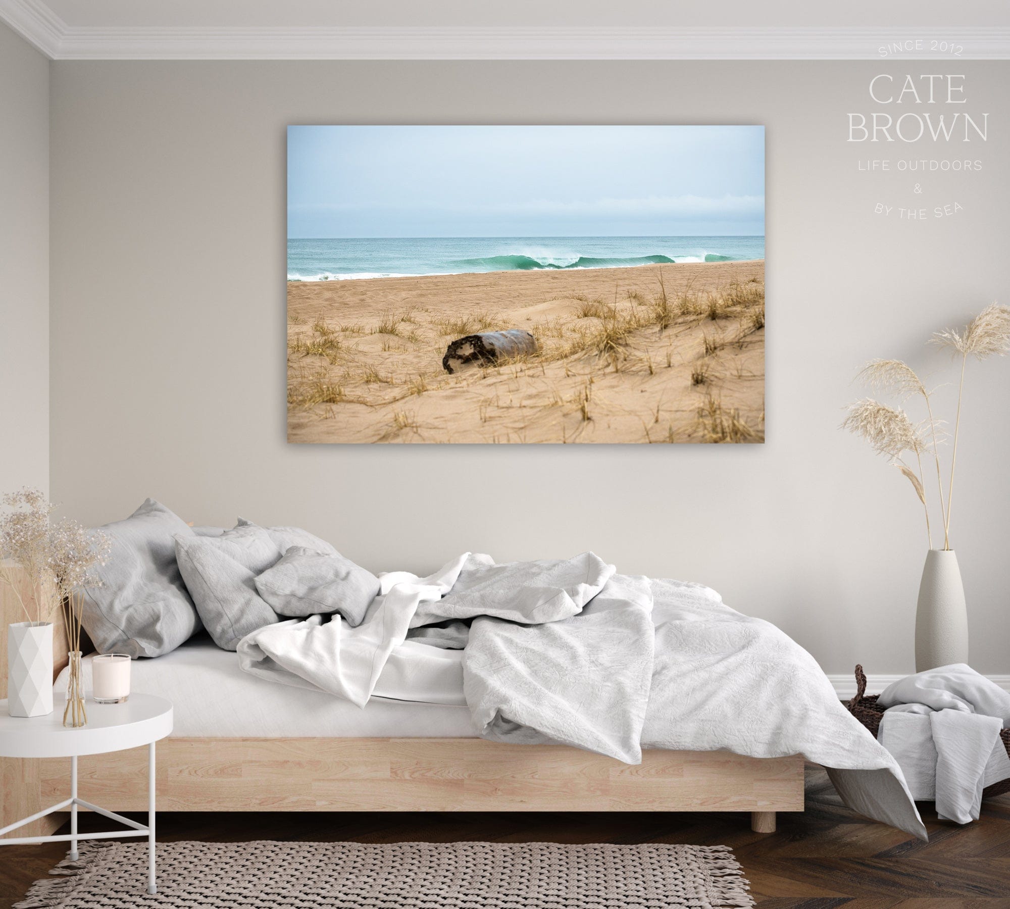 Cate Brown Photo Canvas / 16"x24" / None (Print Only) Turquoise and Sand  //  Seascape Photography Made to Order Ocean Fine Art