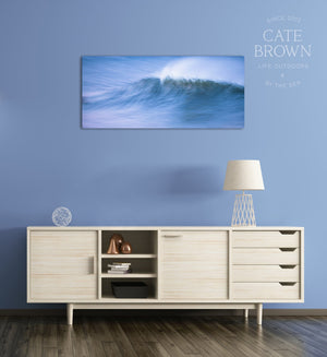Cate Brown Photo Canvas / 12"x27" / None (Print Only) Twilight in Motion  //  Seascape Photography Made to Order Ocean Fine Art