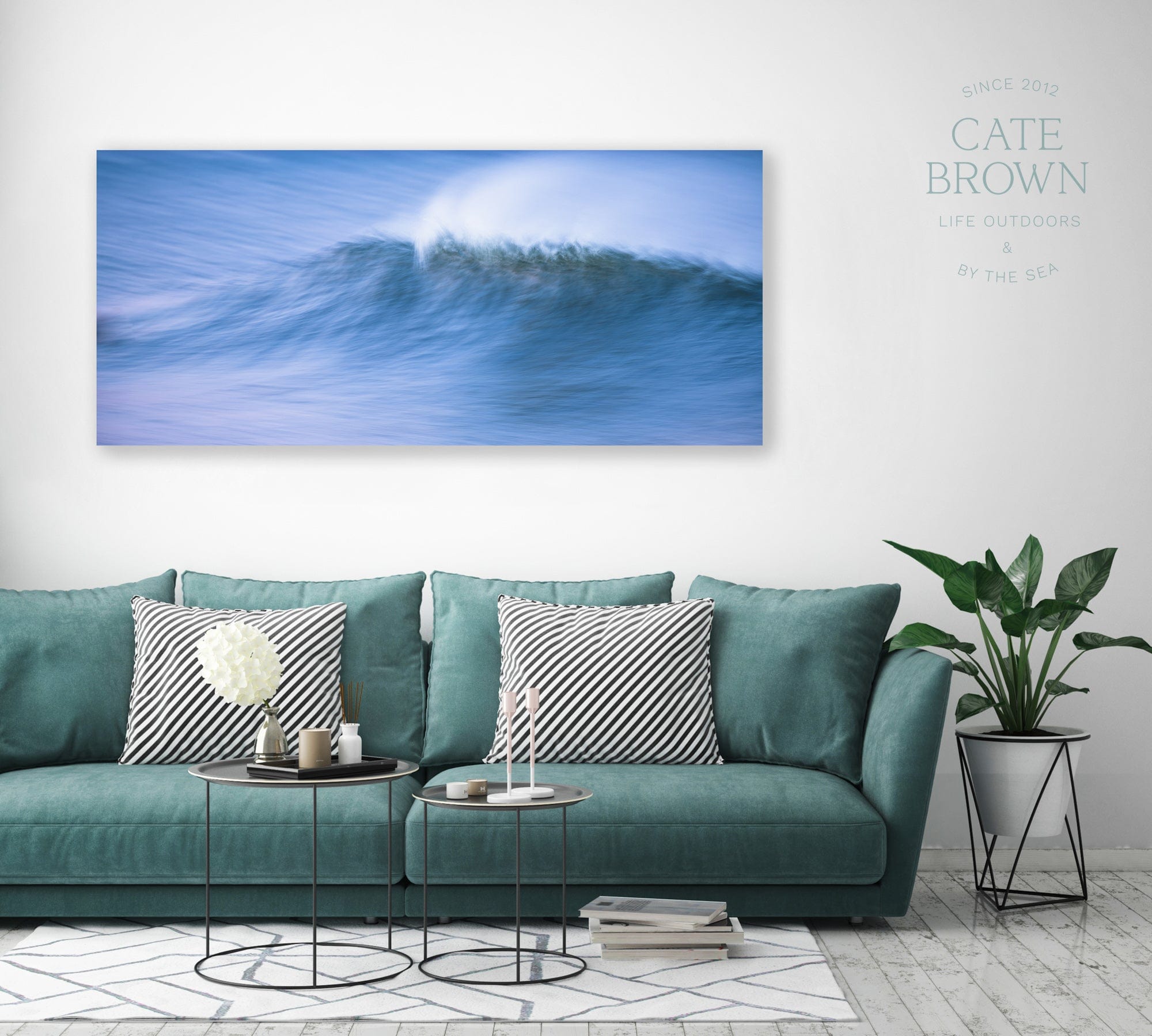 Cate Brown Photo Metal / 12"x27" / None (Print Only) Twilight in Motion  //  Seascape Photography Made to Order Ocean Fine Art