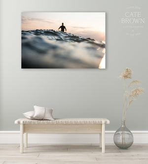 Cate Brown Photo Canvas / 16"x24" / None (Print Only) Unknown Surfing Chris #2  //  Surf Photography Made to Order Ocean Fine Art