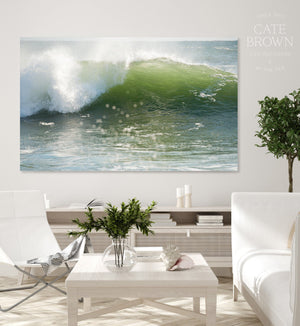 Cate Brown Photo Canvas / 16"x24" / None (Print Only) Wave #12  //  Seascape Photography Made to Order Ocean Fine Art