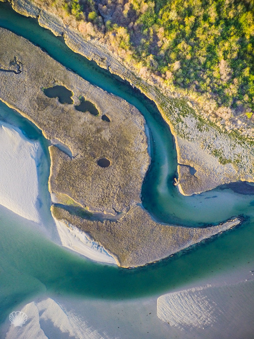 Cate Brown Photo Narrows #1  //  Aerial Photography Made to Order Ocean Fine Art