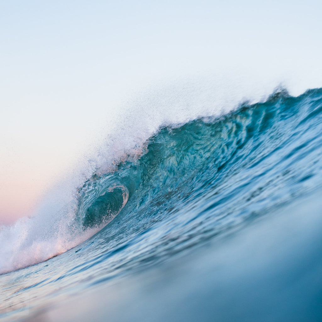 Cate Brown Photo Last Light of Epsilon Ocean Waves // Framed Metal Print 10x10" // MULTIPLE Available Available Inventory Ocean Fine Art
