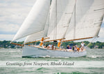 Cate Brown // Ocean Art Postcard // Newport Sailing #2 Post Cards Ocean Fine Art