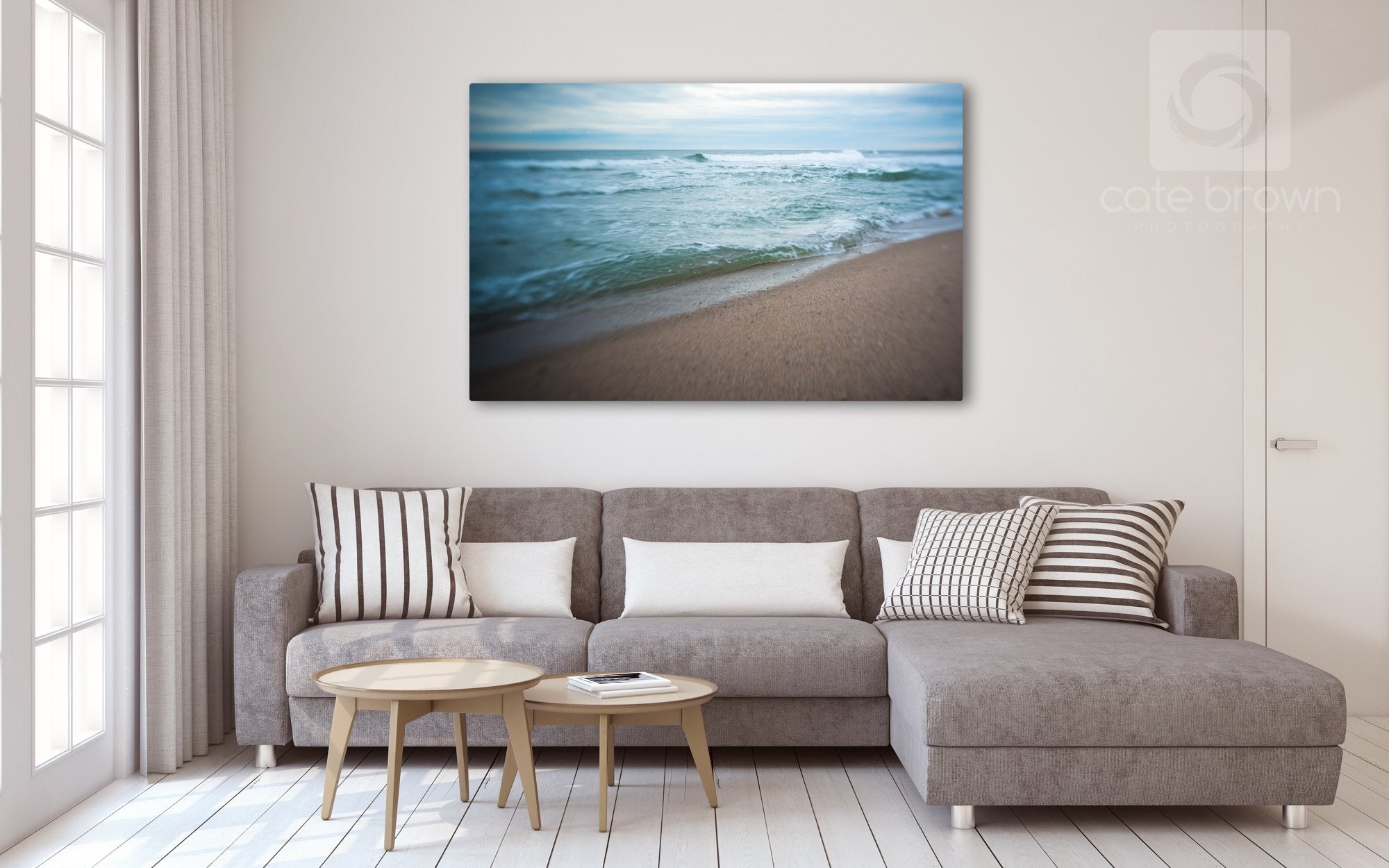 Cate Brown Photo Green Hill in Focus  //  Seascape Photography Made to Order Ocean Fine Art