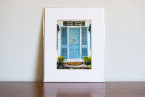 Cate Brown Photo Bonnet Door Wickford Doors in Summer // Matted Mini Print 8x10" Available Inventory Ocean Fine Art