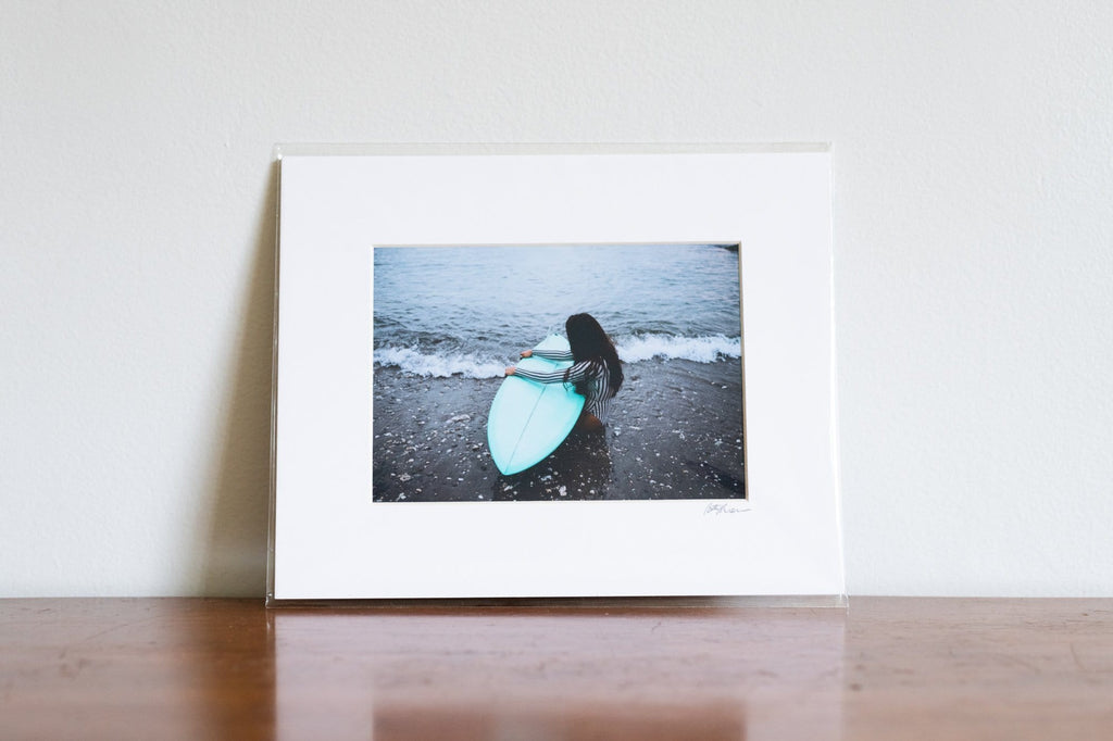 Cate Brown Photo Moments by the Sea // Matted Mini Print 8x10" Available Inventory Ocean Fine Art